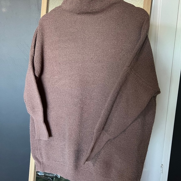Cozy Brown Mock Neck Sweater – Size S - Picture 1 of 4